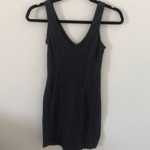 Lush Mini Black and Gray Dress